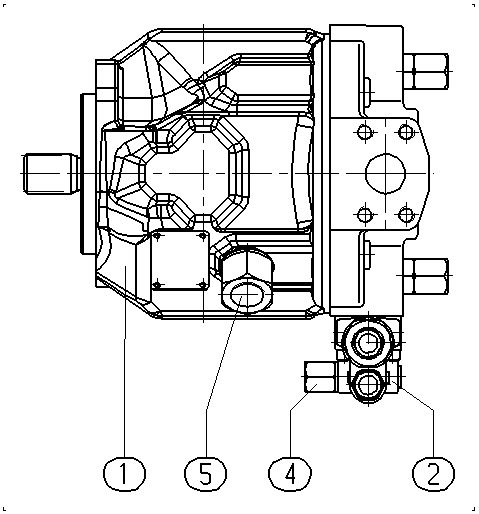 A A10V O 45 DFR1/31R-PSC12N00 -S1413 — Zeichnung