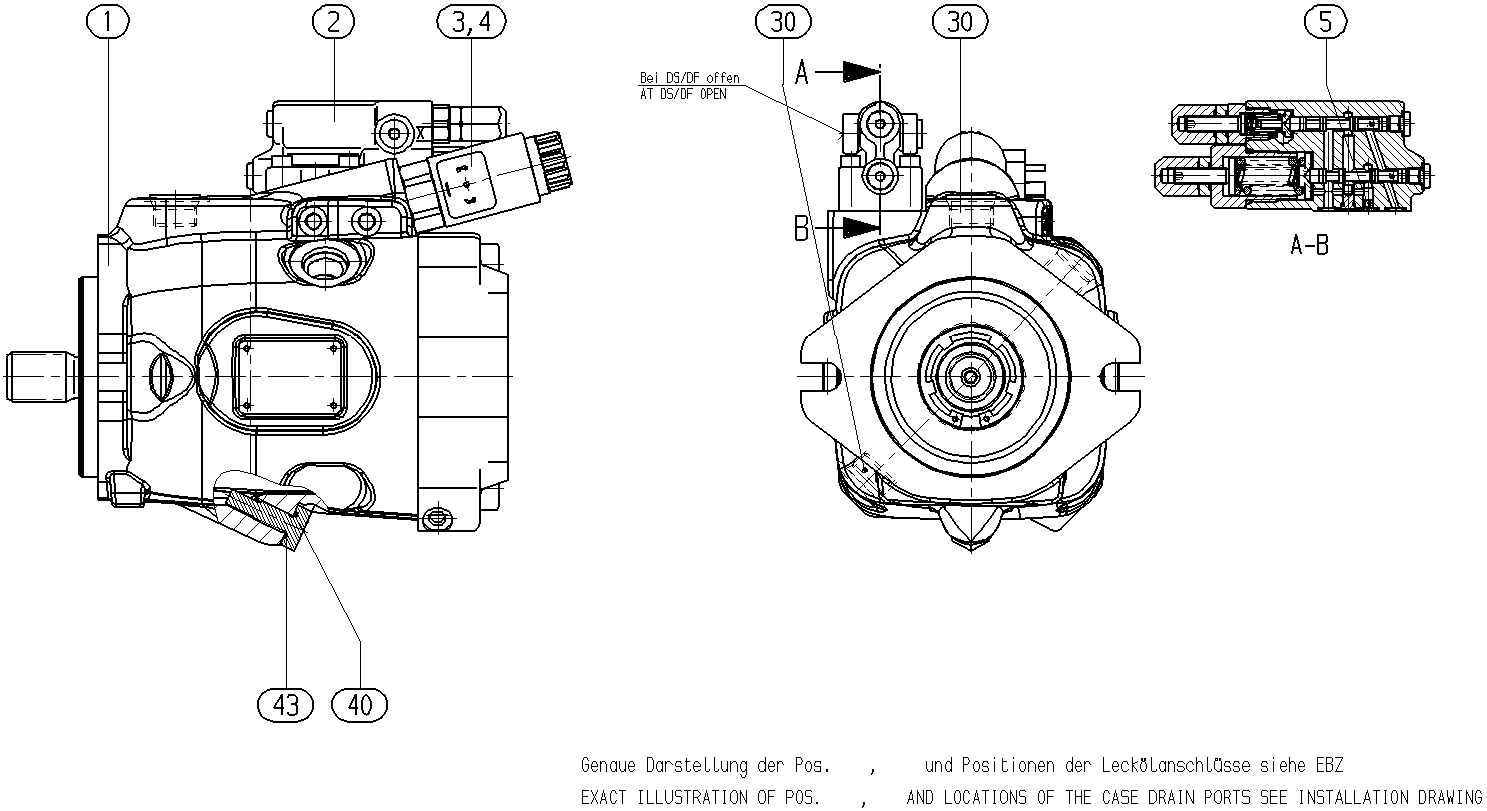 A A10V O63EK2DS/53R-VUC11N00H -S1765 — Zeichnung