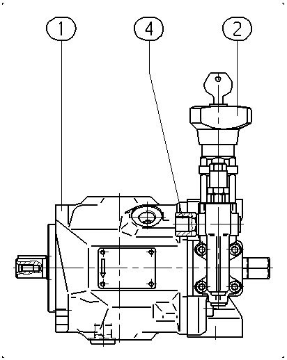 A A10VSO 18 DFR /31R-PPA12N00 -SO155 — Zeichnung