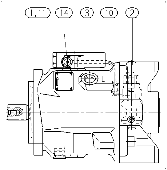 A A10V O 74 DFLR/31L-PSC12N00 -SO680 — Zeichnung