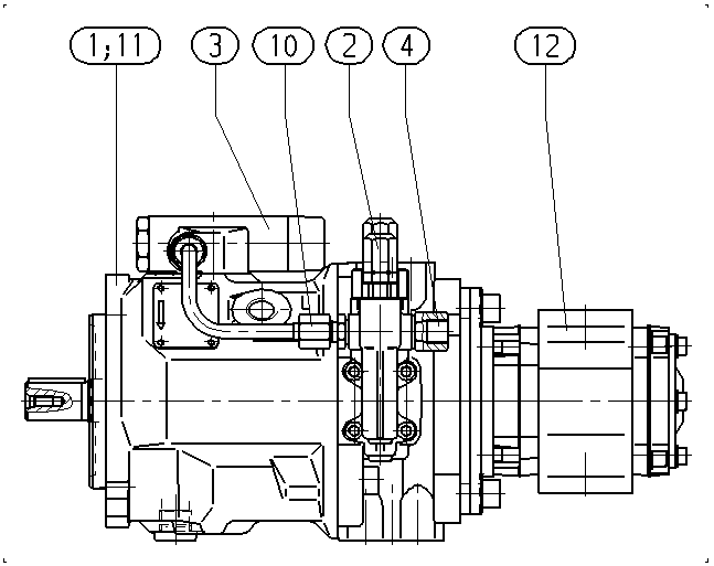 A A10VSO 28 DFLR/31R-PPA12O30 — Zeichnung