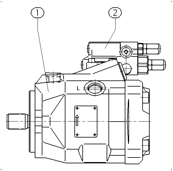A A10V O 45 DRG /52L-PSC61N00 — Zeichnung