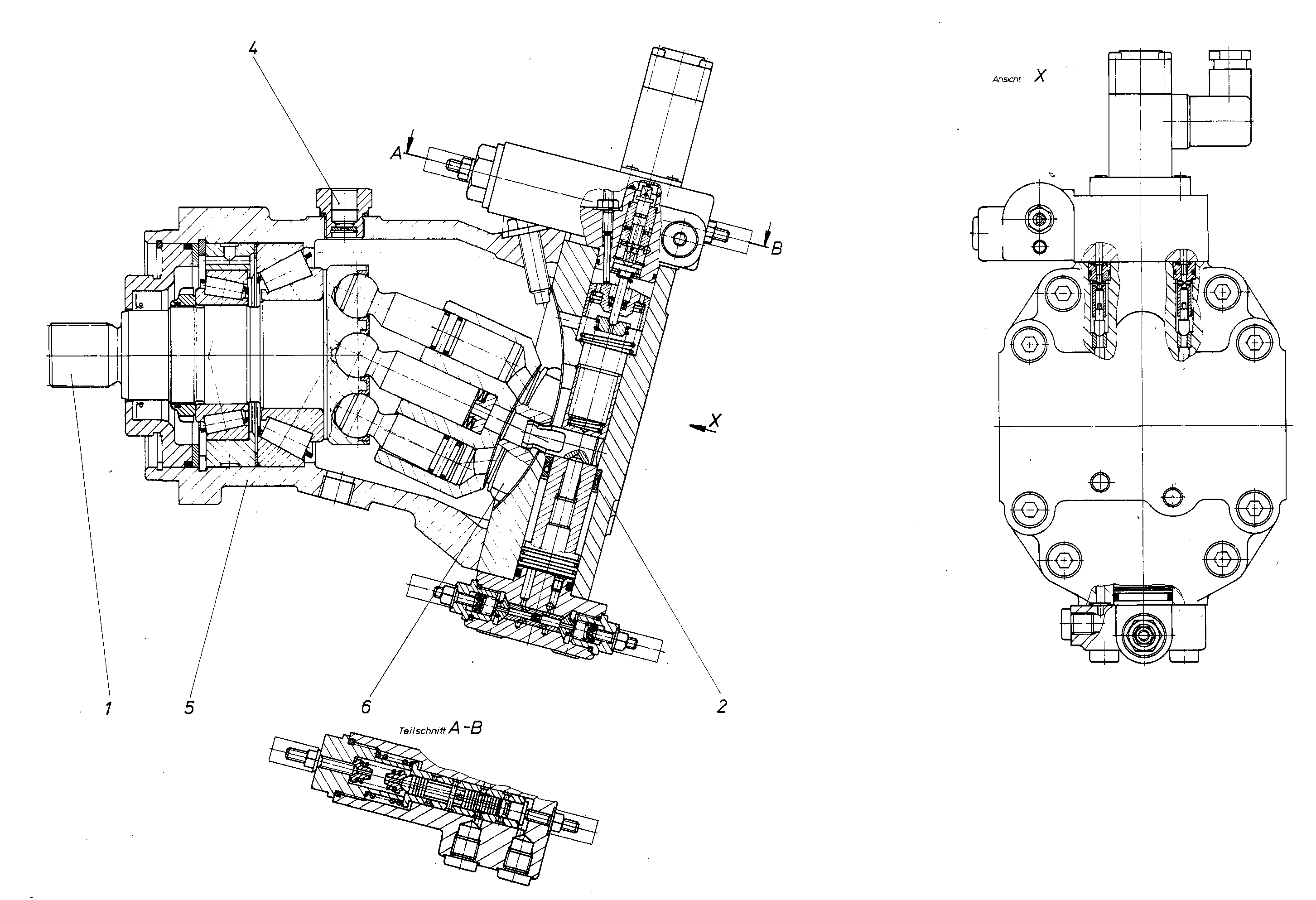 A6VM160EP2D/60W-PAB020B-S — Zeichnung