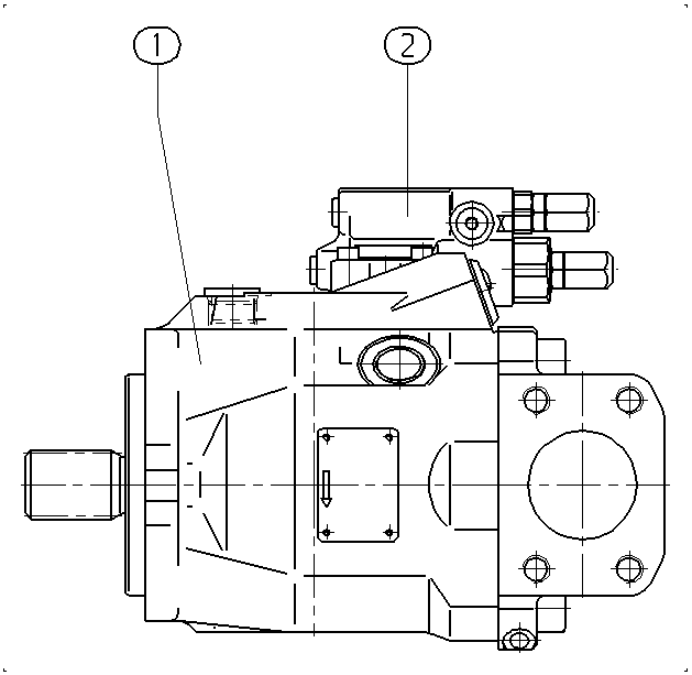 A A10V O 60 DFR /52R-PSC62N00 — Zeichnung