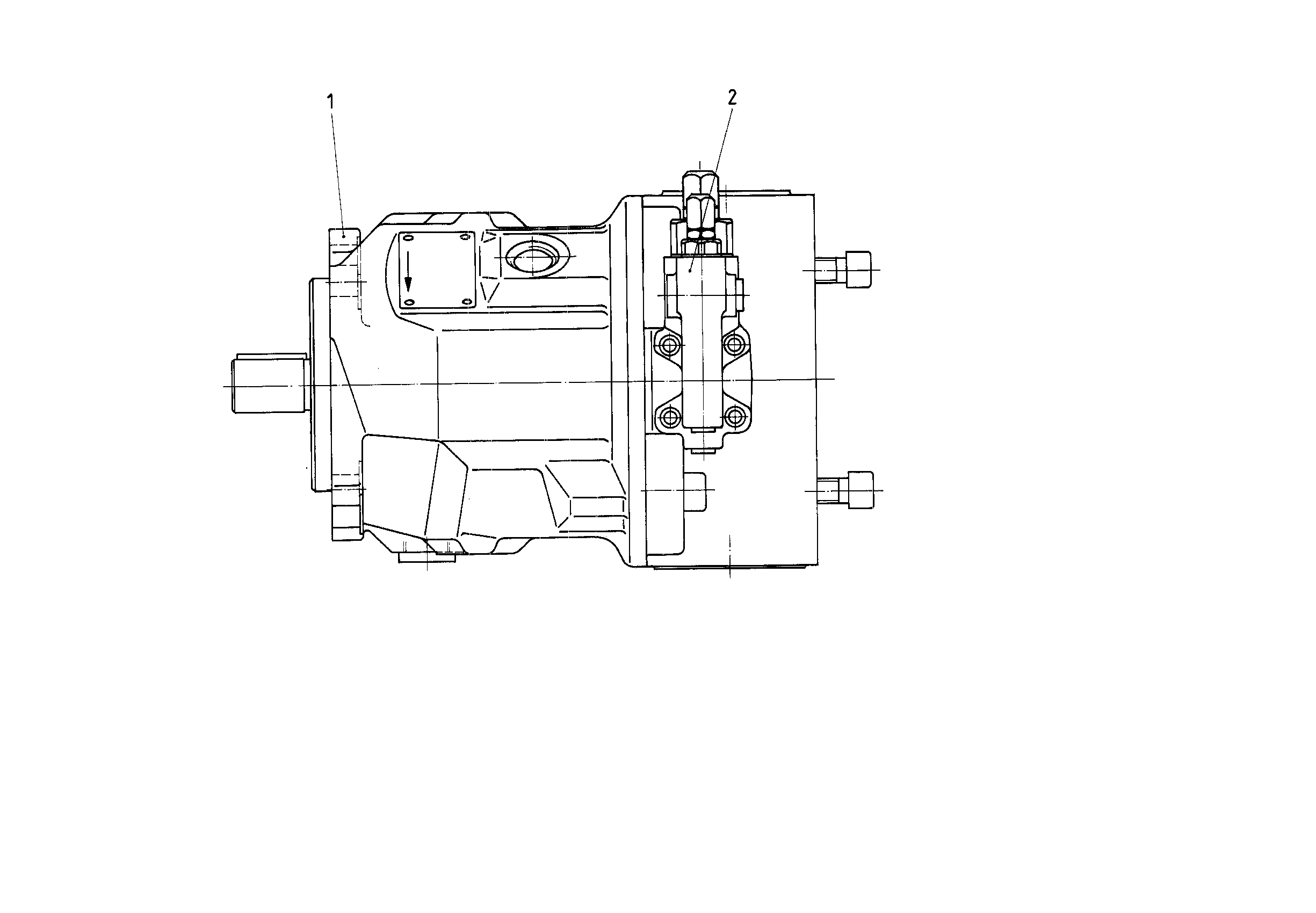 A AA10VSO 45 DFR /31R-PKC62K68 — Zeichnung