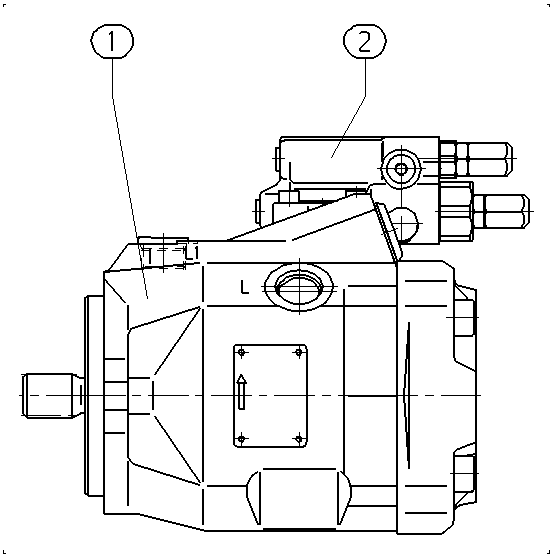 A A10V O 45 DFR1/52L-PSC11N00 -SO407 — Zeichnung