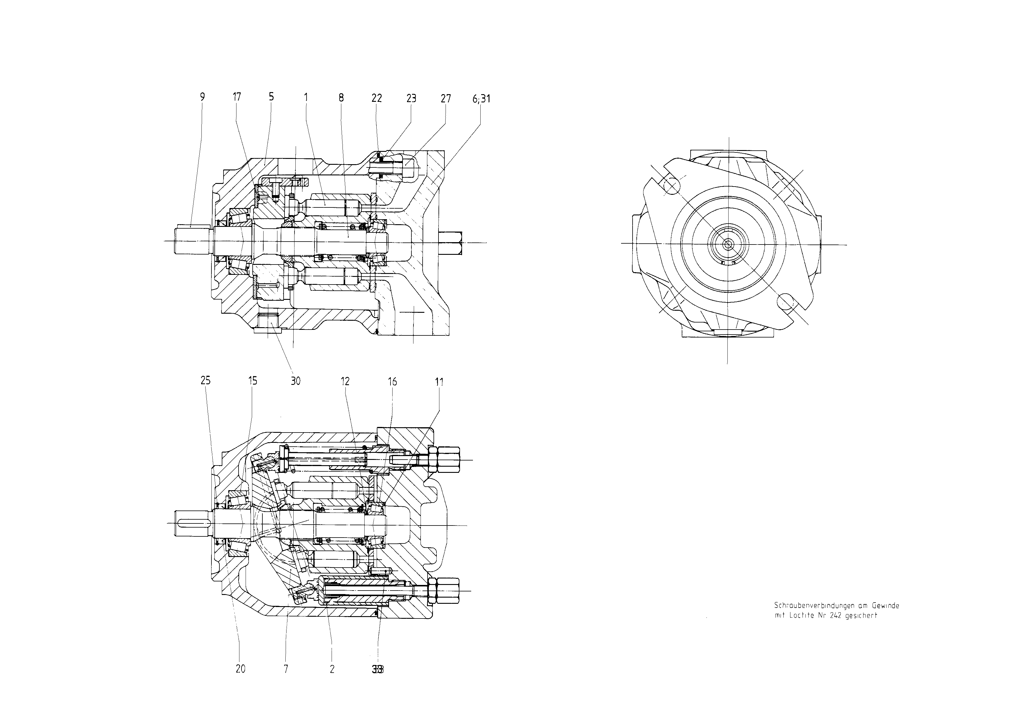 G A10VSO 28 OV /31R-VPA12N00 LR -SO239 — Zeichnung