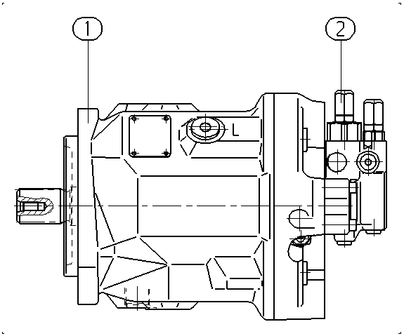 AH A10V O 71 DFR1/31L-PSC91N00 -SO833 — Zeichnung