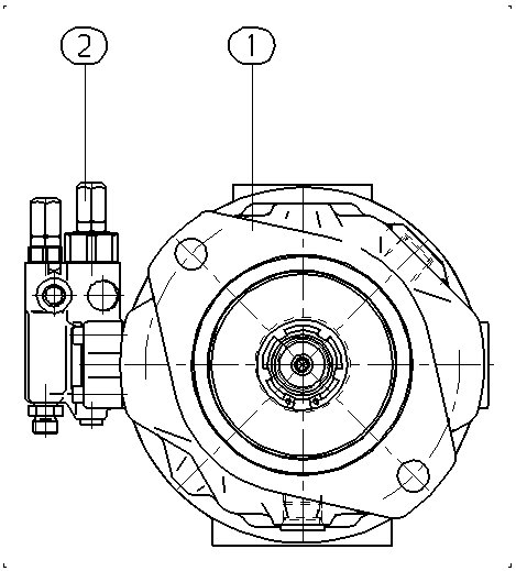 AXIAL-PISTON PUMP — Zeichnung