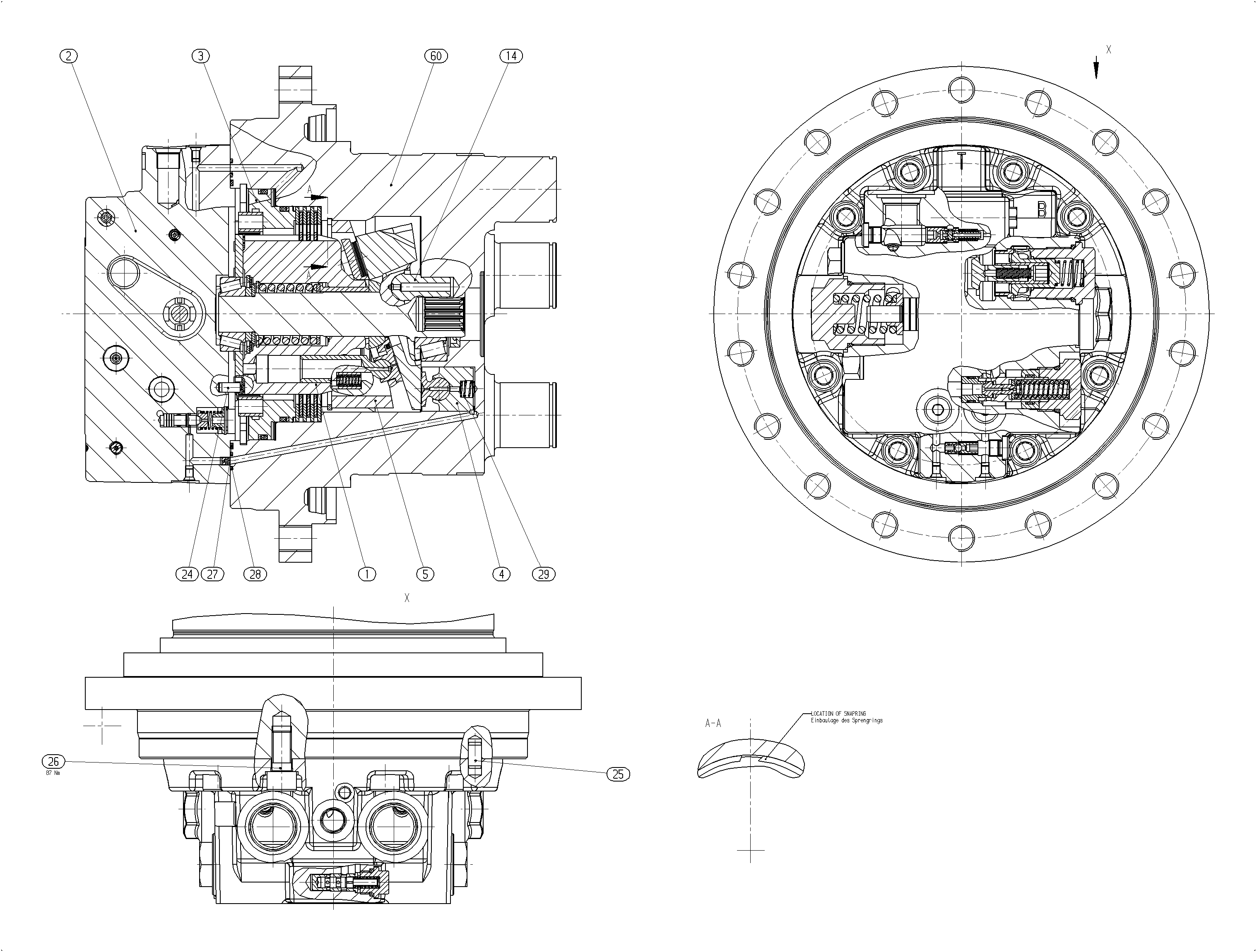 A10VT45HZ/10W225-NN31B010 — Zeichnung