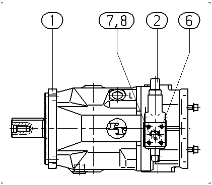 AA10VSO140DR/31R-PPB12K01-SO634 — Zeichnung