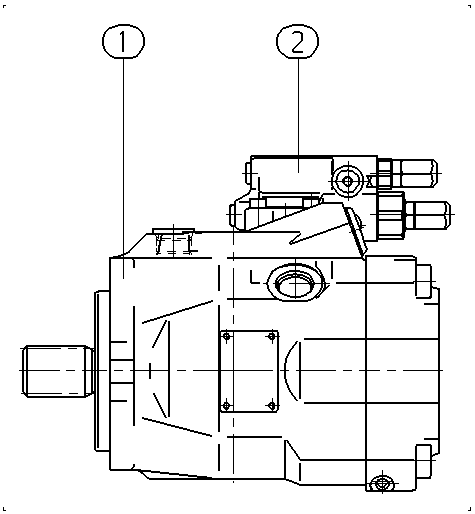 A A10V O 60 DR /52R-PSC61N00 — Zeichnung