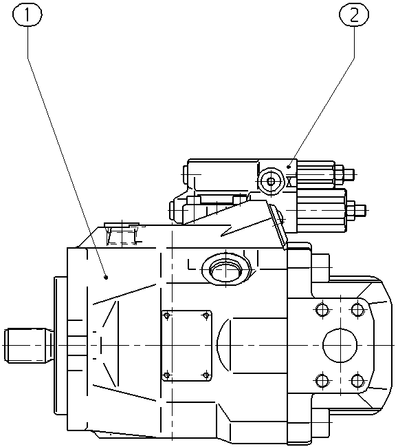A A10V O 60 DFR /52L-VQC62N00 -SO834 — Zeichnung