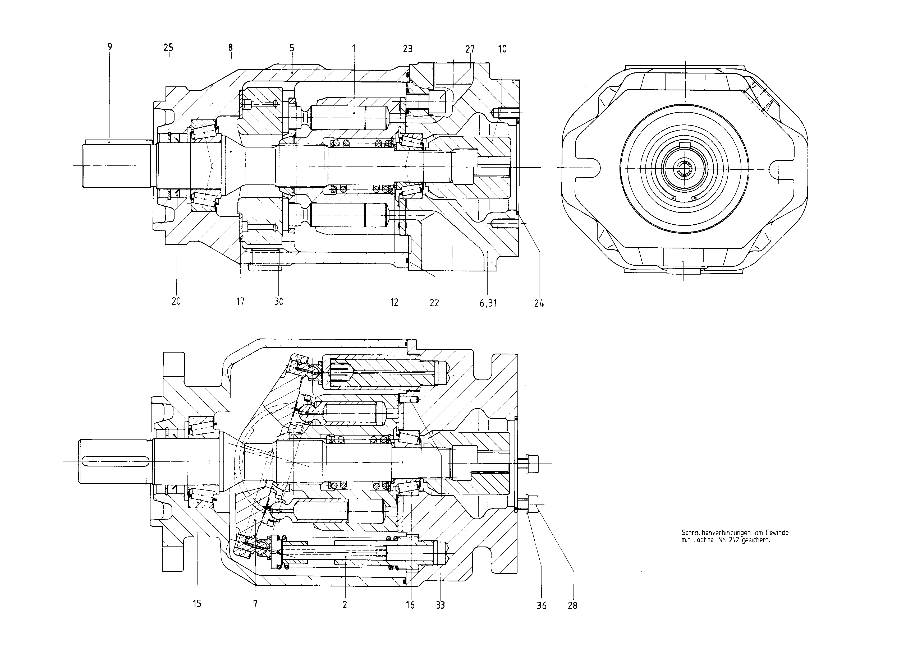 G A10V O100 OV /31L-VPC12K01 — Zeichnung