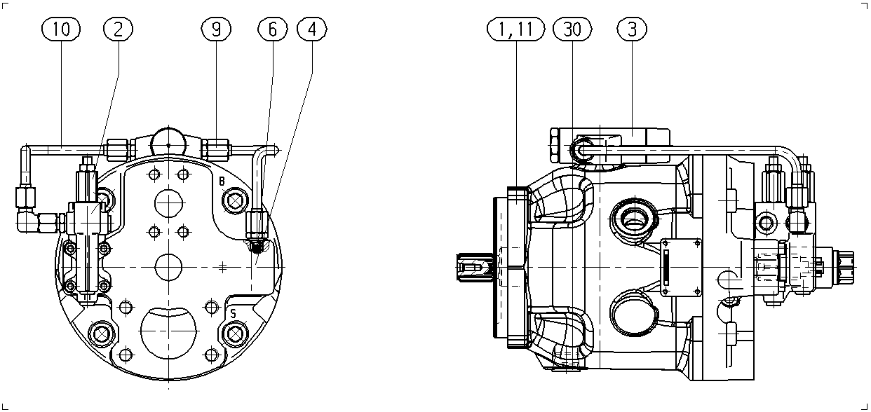 A A10V O 71LA7DS /32R-VUD11N00 -S2900 — Zeichnung