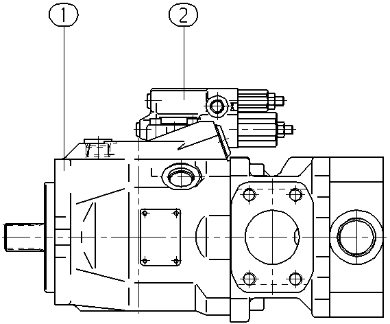 A A10V O 60DFR1/52R-VWC12H257-S2232*PT* — Zeichnung