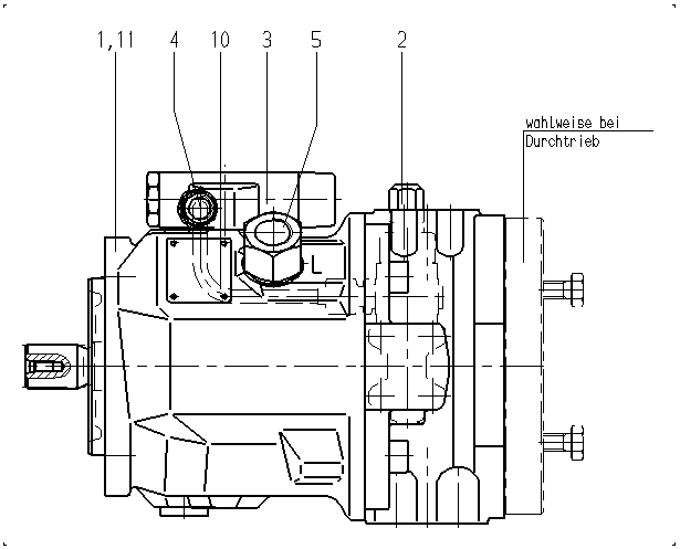 A A10V O 28 DFLR/31L-PSC12K01 -SO258 — Zeichnung
