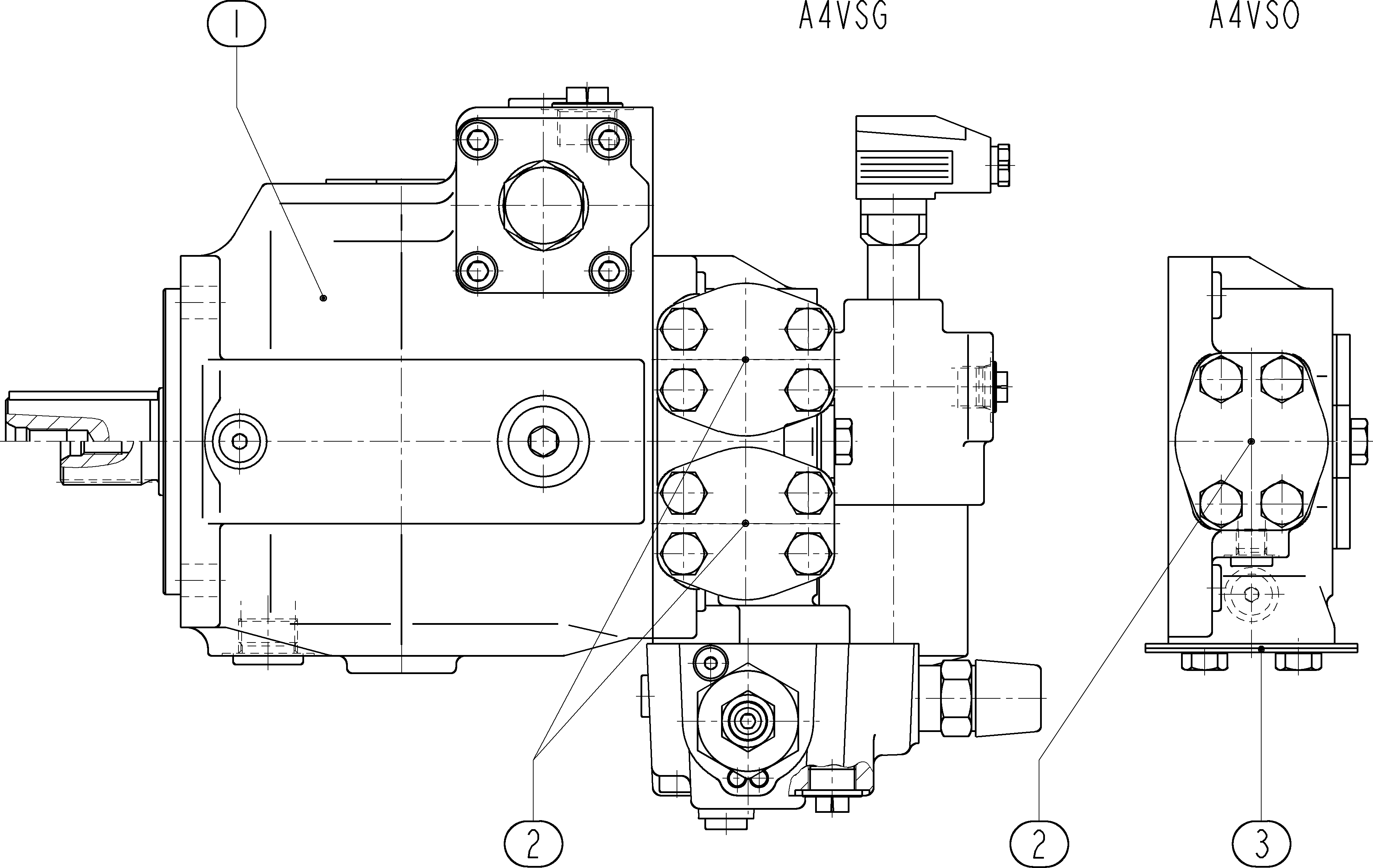 AL A4VSO 40 DR /10L-PZB13KB3 -SO168 — Zeichnung