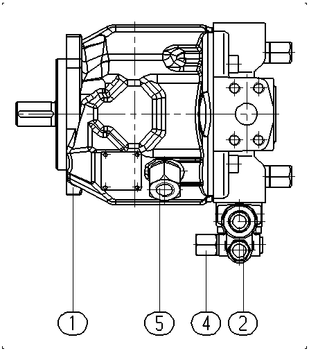 A A10V O 45 DFR /31R-PPC12N00 -S1413 — Zeichnung