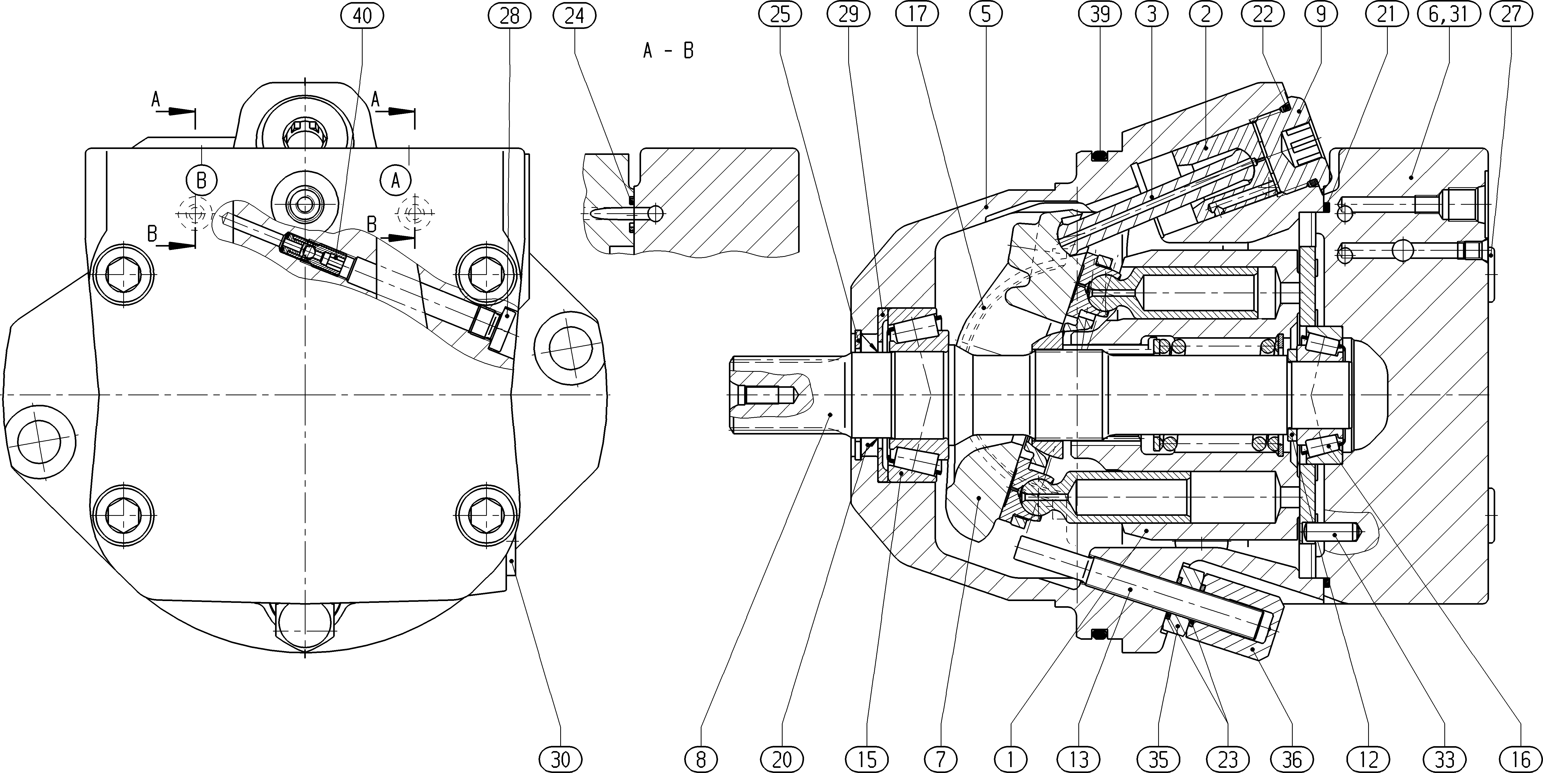 GA10VE45OV/52W1-VRF66N000-S1206 — Zeichnung
