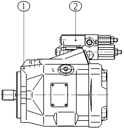 A A10V O 45 DFR1/52L-VUC11N00 -S1038 — Zeichnung