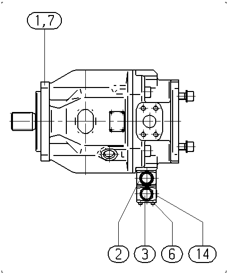 AH A10V O140 DFR1/31R-VSD62K07 -S1467 — Zeichnung
