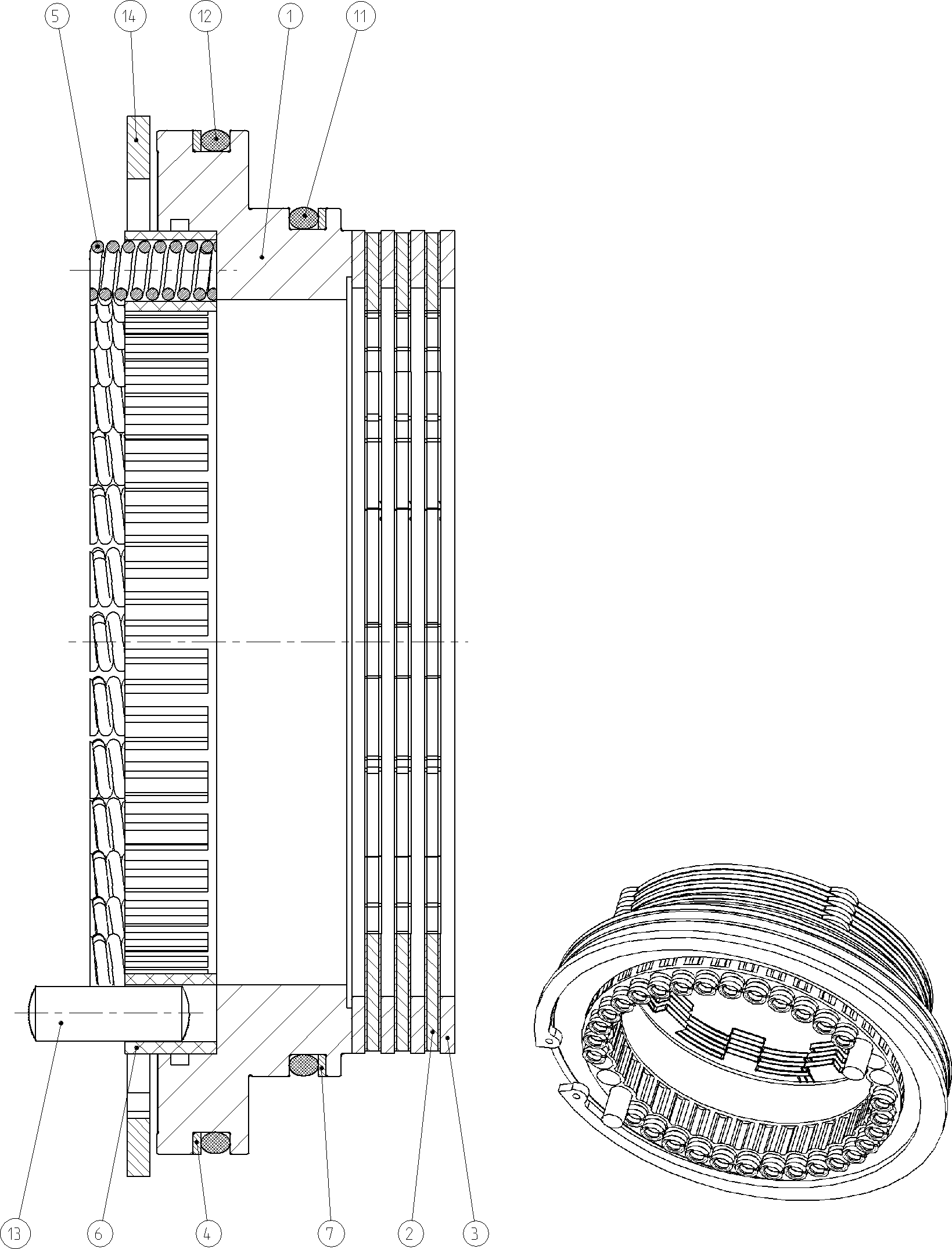 THRUST RING — Zeichnung