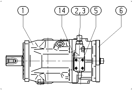 A A10VSO140 DFR1/31R-PPB12KD5 — Zeichnung