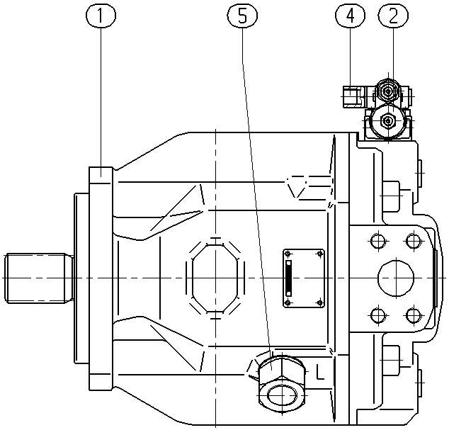 AH A10V O140 DFR /31L-VSD12N00 -S1093 — Zeichnung