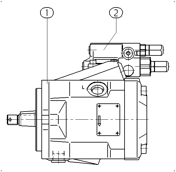 AA10VO28DRG/52R-PCC61N00 — Zeichnung