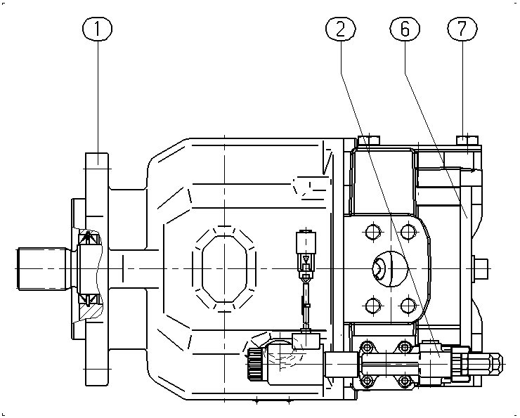 AH A10V O100EF2DC /31R-VSC13KC3P -S1903 — Zeichnung