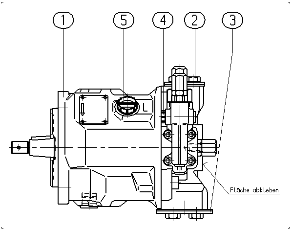 AL A10V O 28 DRG /31R-PCC12N00 -SO744 — Zeichnung