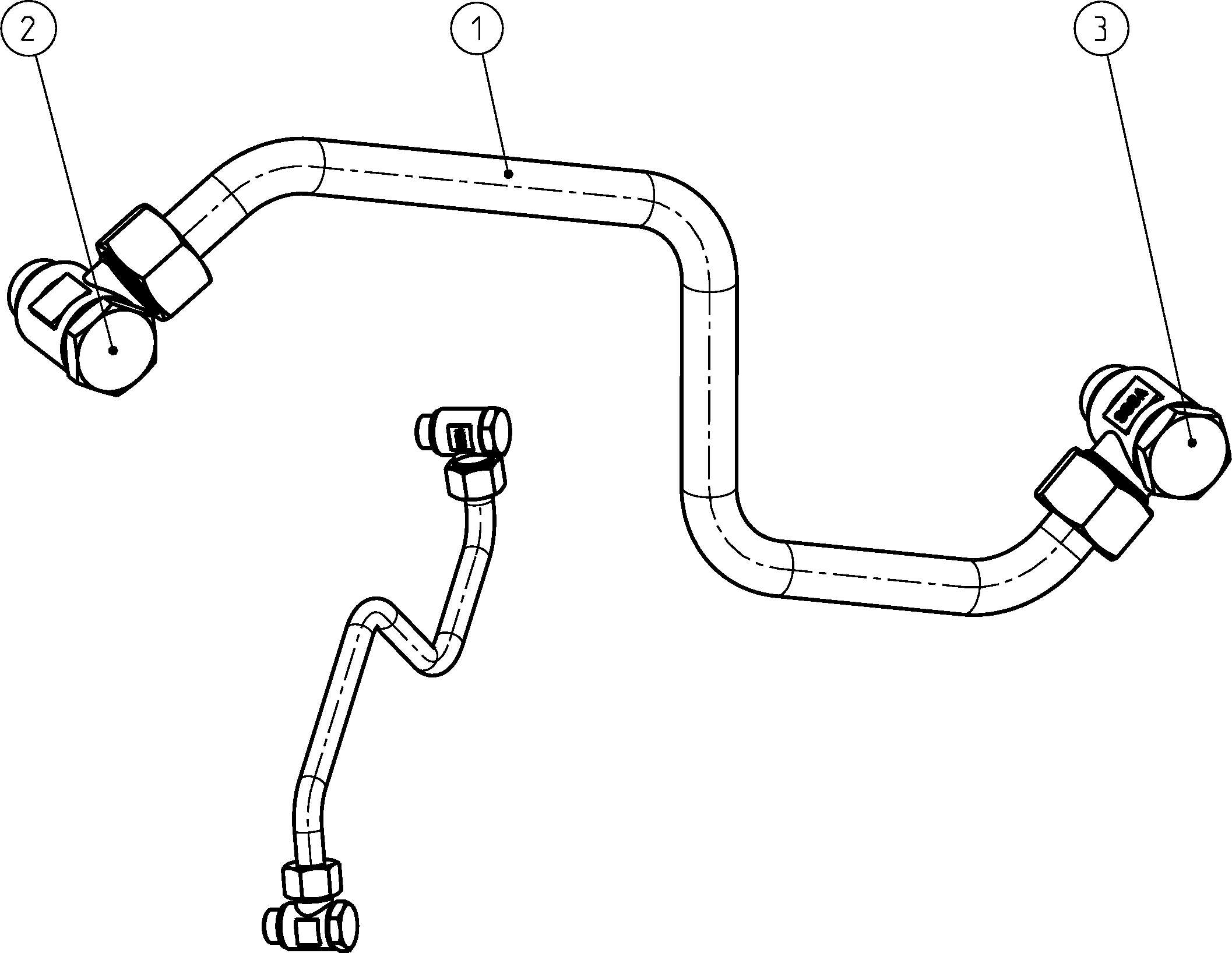 HYDRAULIC LINE — Zeichnung