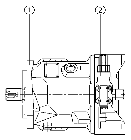 A A10V O 71 DR1 /31R-PSC92N00K — Zeichnung