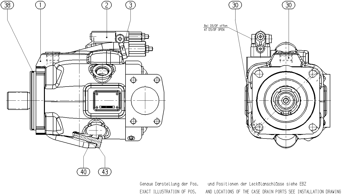 A A10VNO 28 DRF/53R-VTC12N00 -S2672 — Zeichnung
