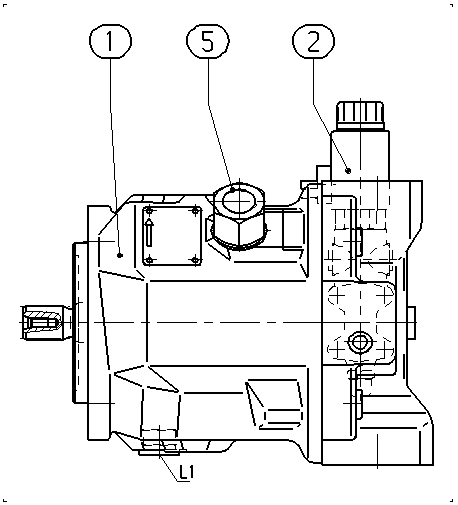 A A10V O 45ED 72/31L-VSC12N00H -SO381 — Zeichnung
