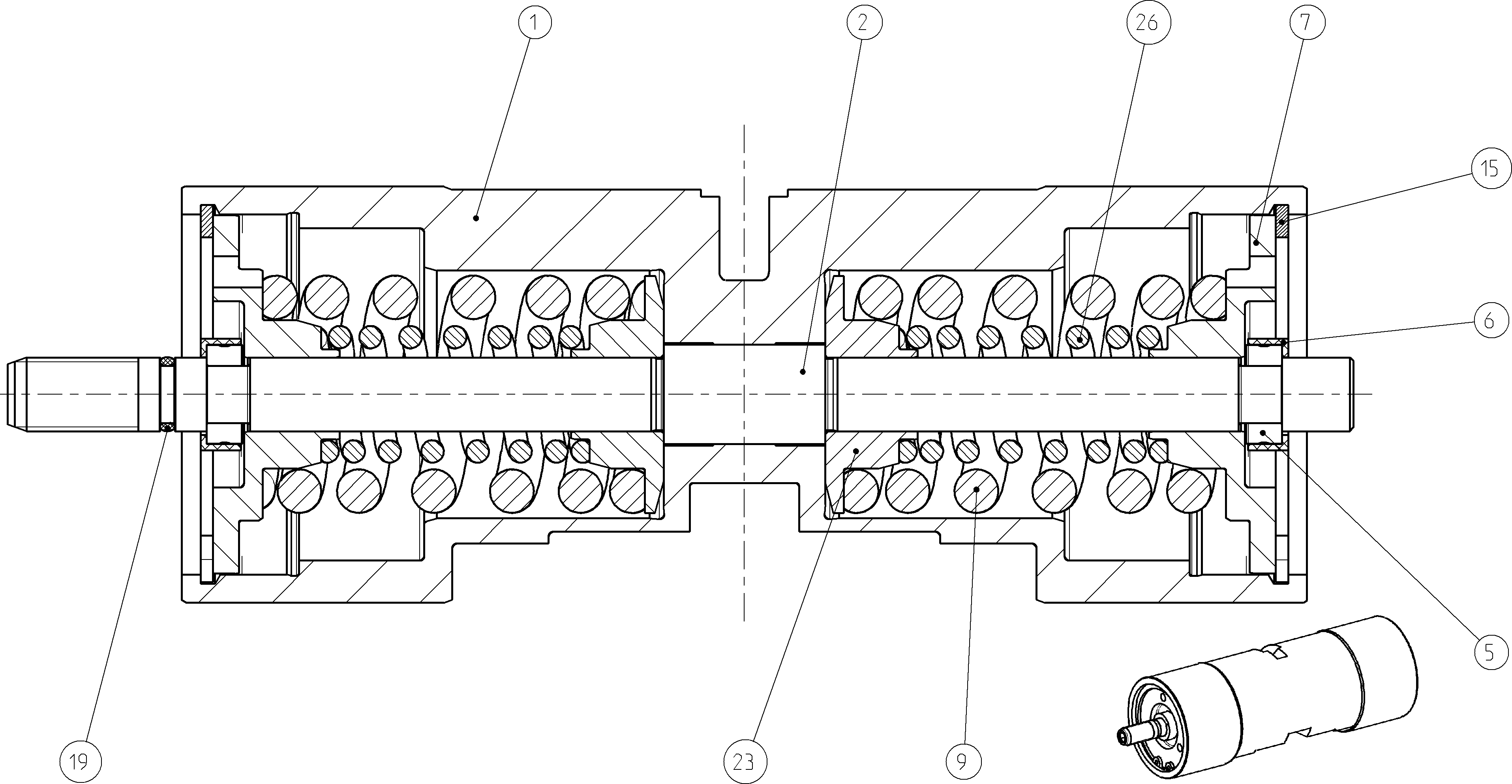 POSITIONING PISTON — Zeichnung