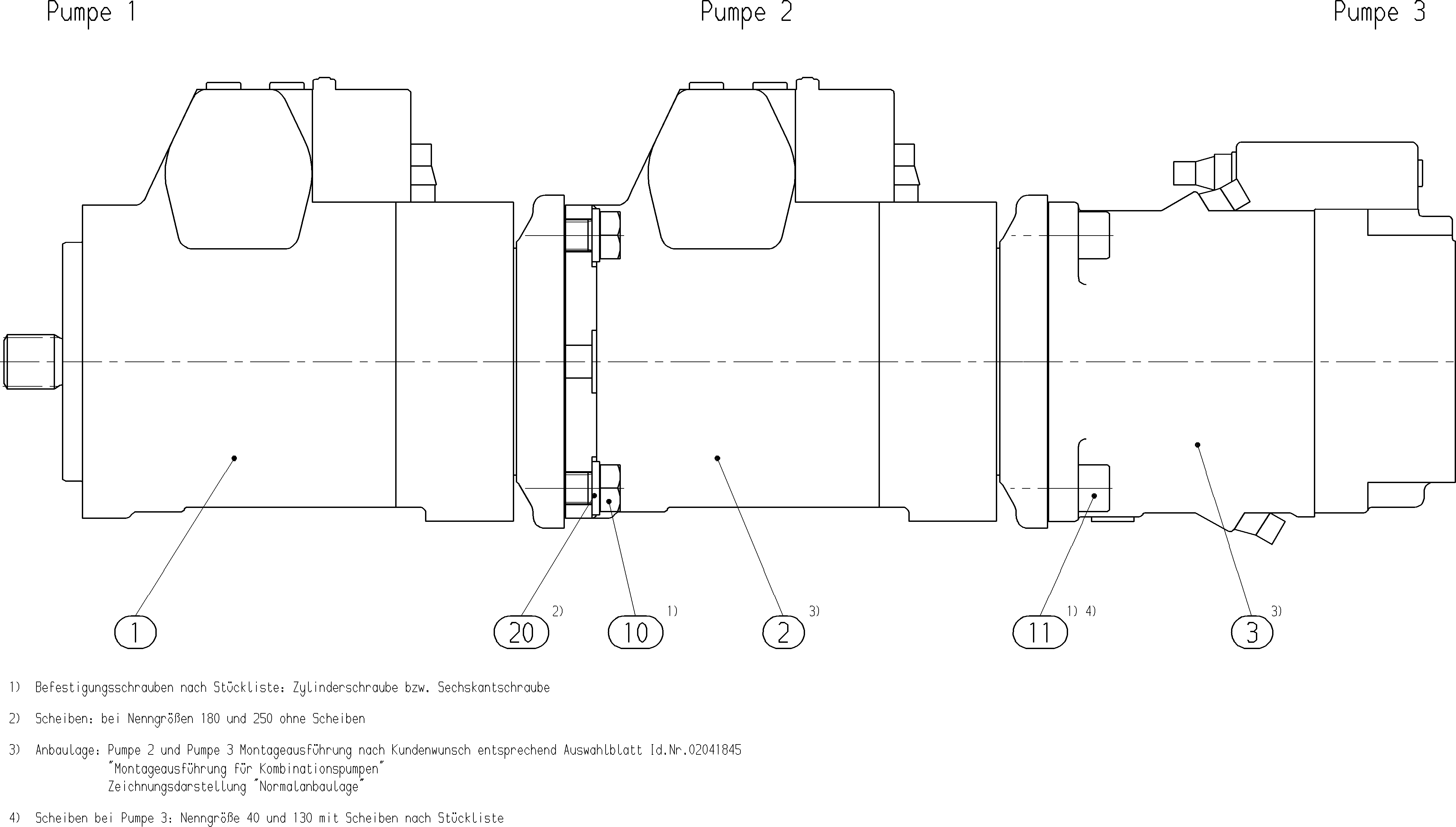 A4VG71EP4/32+A4VG71EP4/32+A11VO60DRS/10 — Zeichnung