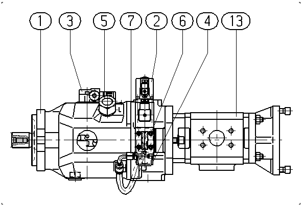 A A10V O 71 DFE1/31R-PSC12H00 -SO479 — Zeichnung
