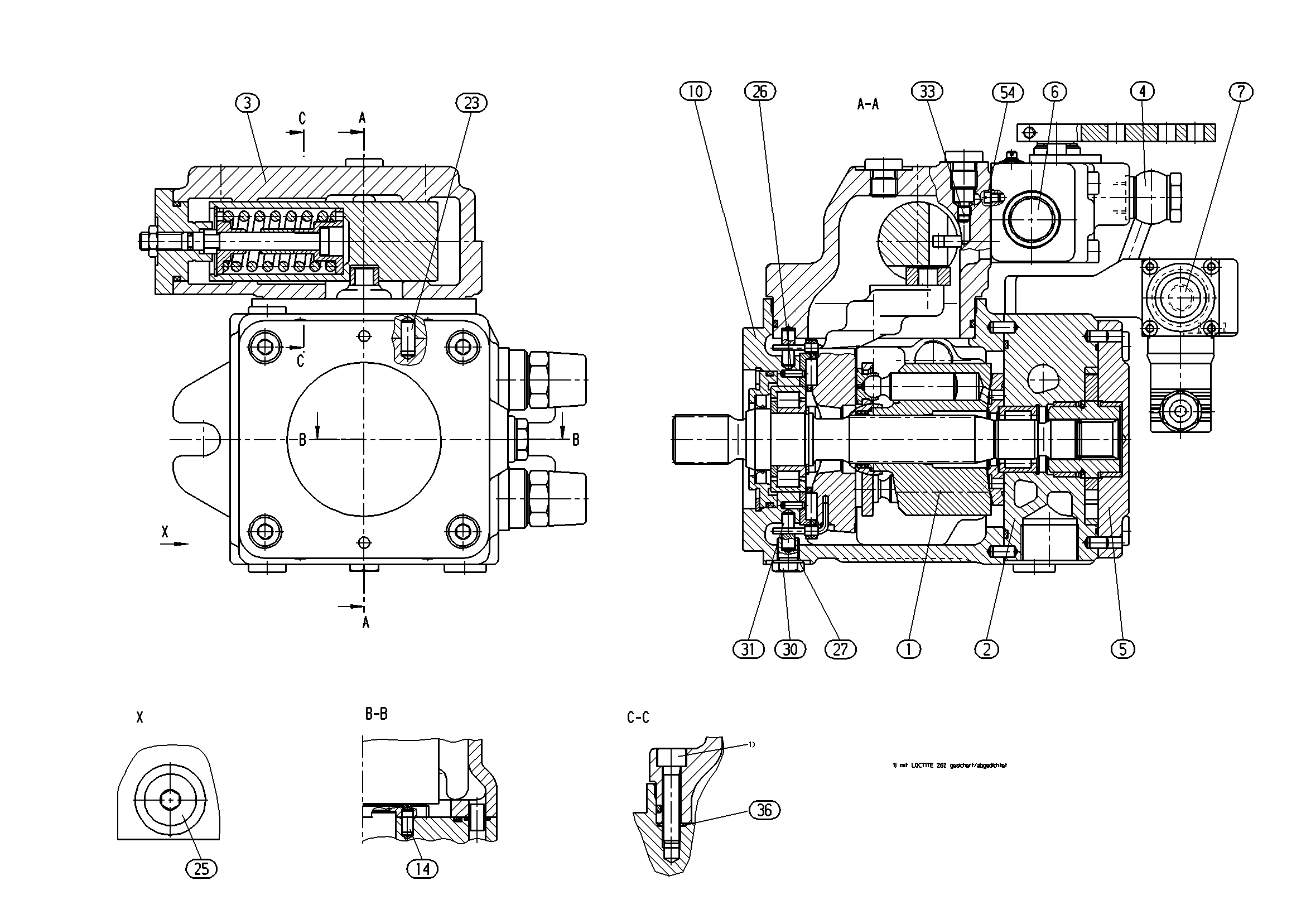 A11VG19HW1/11R-PSC16F001S-S — Zeichnung