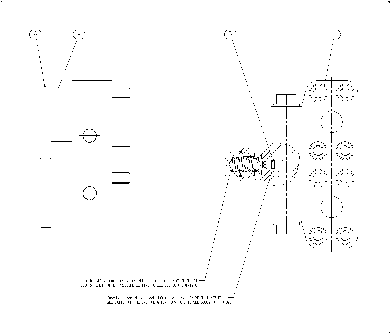 FLUSH/BOOST PRESSURE VALVE — Zeichnung
