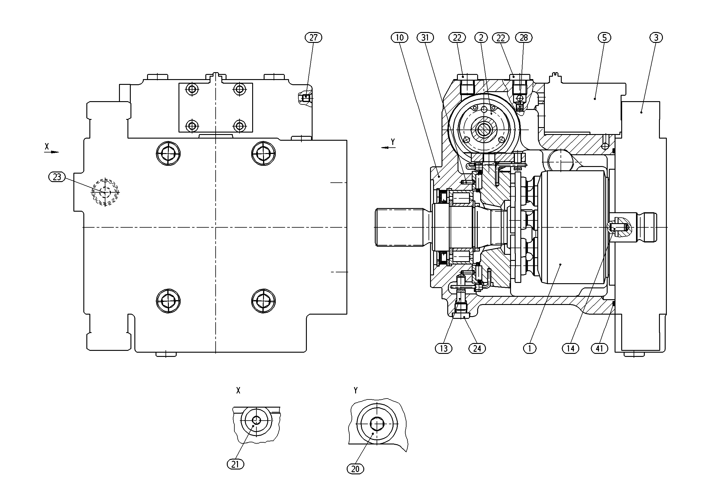 AA10VG45EP2M1/10R-NTC66K013EC-S — Zeichnung