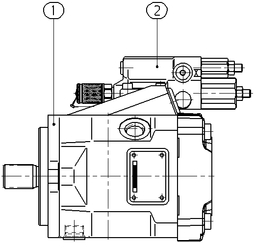 A A10VNO 45 DRS /52R-VTC11N00 -S2053 — Zeichnung