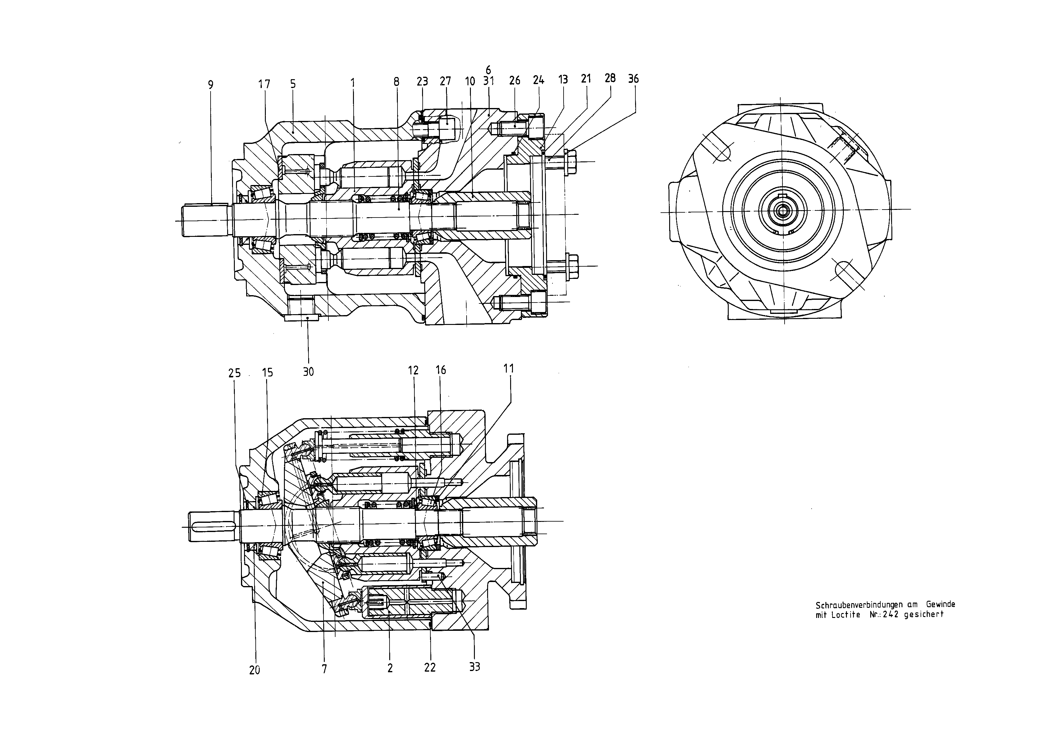 G A10VSO 45 OV /31R-VRA12KXX -SO 60 — Zeichnung