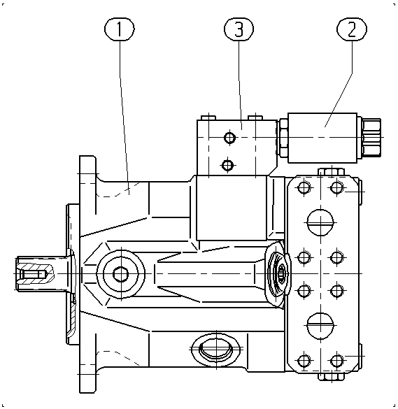 A A10V M 45 EZ6 /52W2-VRC10N007 -SO942 — Zeichnung