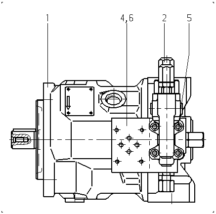 A AA10VSO 28 DR /31R-PKC62N00 -SO434 — Zeichnung