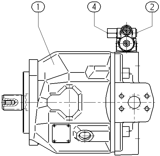 AA10VO74DFR/31L-VSC42N00-S2319 — Zeichnung