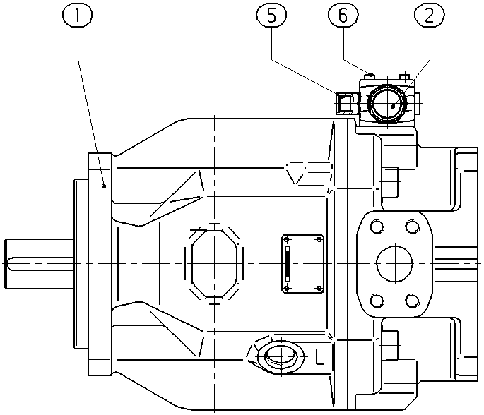A AA10VSO140 DRG /31L-VKD62K38 — Zeichnung