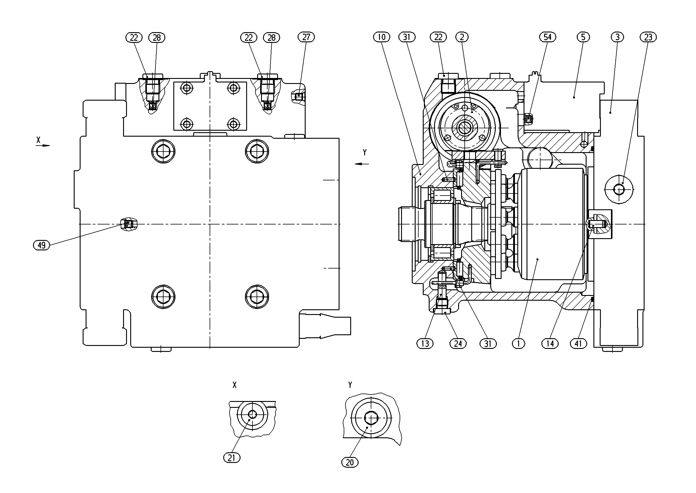 AXIAL-PISTON PUMP — Zeichnung