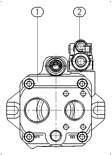 A A10VNO 45 DRS/52R-HRC40N00 -S1962 — Zeichnung